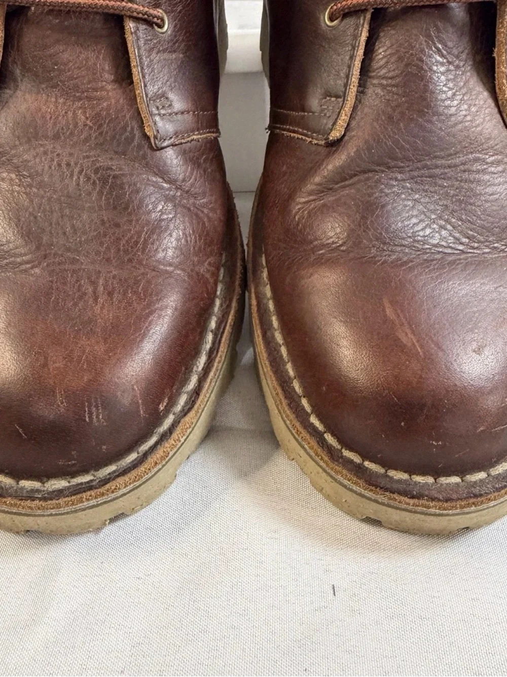 Clarks Overdale Mid 26162916 Dark Tan Leather Men's Chukka Boots Size 11